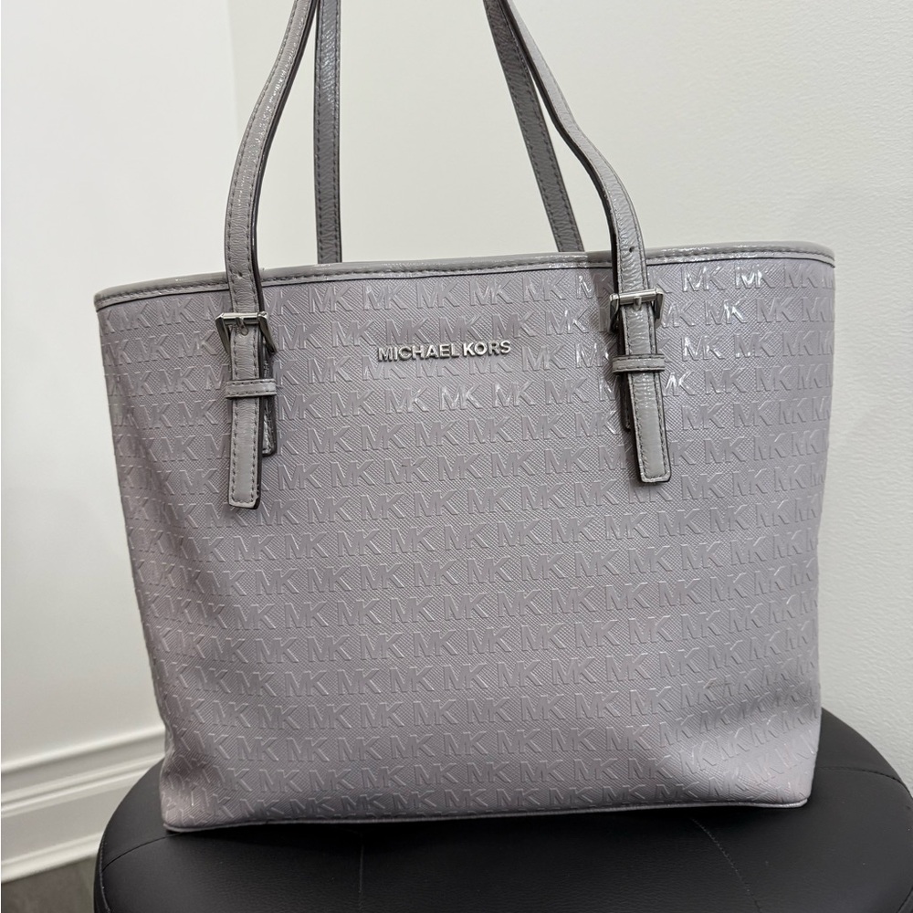 Michael Kors Silver Tote Bag